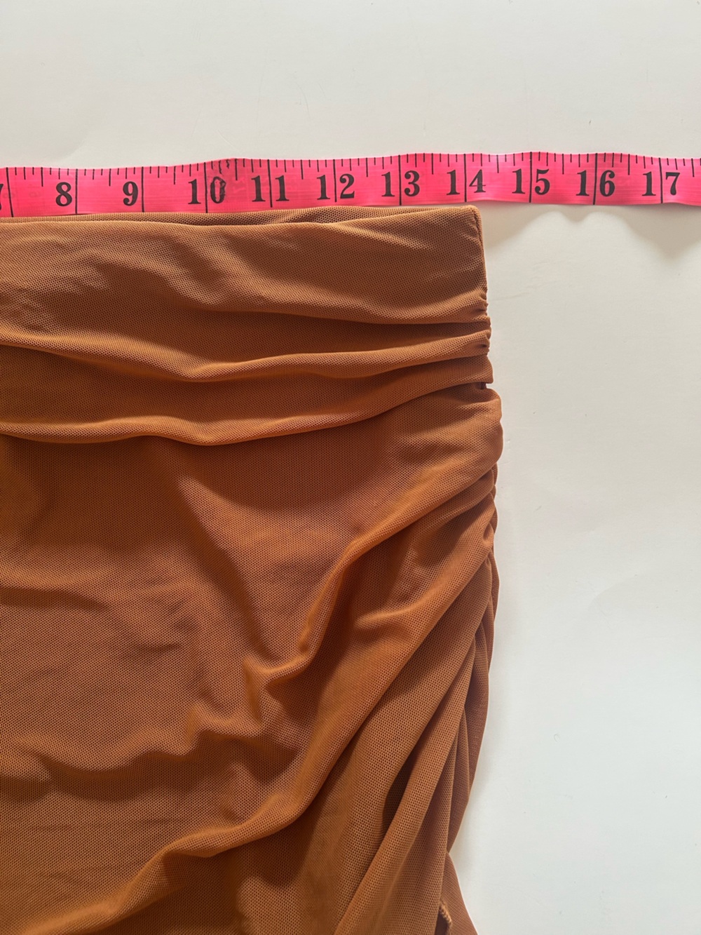 NWT Rust Asymmetrical Ruffle High-Low Skirt - Picture 4 of 7